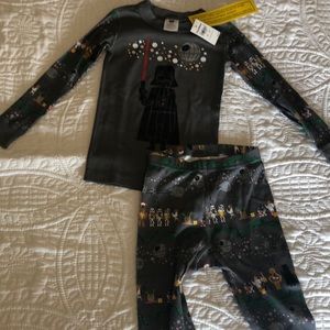 New! With Tags! Hanna Andersson Star Wars Holiday Pajamas size 100, 4T